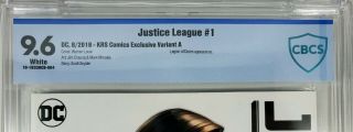 Justice League 1 Cover A Warren Louw Variant KRS Exclusive Comic CBCS 9.  6 3