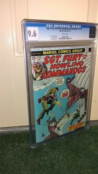 Sgt.  Fury 119 Cgc 9.  6 White Pages