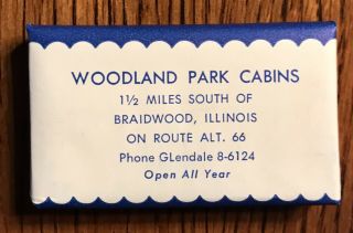 Braidwood Illinois Il.  Woodland Park Cabins Route 66 Soap Near Wilmington