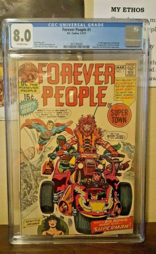 Forever People 1 Cgc 8.  0 The First Full Appearance Of Darkseid