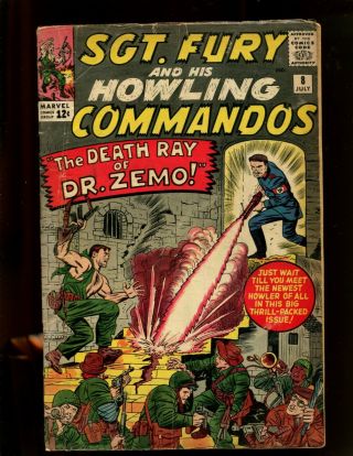 Sgt Fury And His Howling Commandos 8 (4.  0) The Death Ray Of Dr.  Zemo 1964