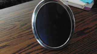 Vintage Oval 15.  5 X 11.  5 Cms.  English Solid Silver Photo Picture Frame R Carrs