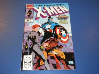 Uncanny X - Men 268 Captain America Wolverine Black Widow Jim Lee Key Vf