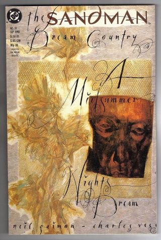 Sandman 19 - Error Version - Charles Vess Art & Cover - Neil Gaiman - 1990