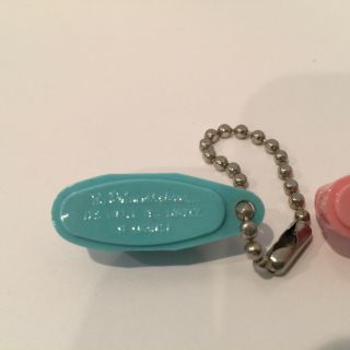 2 Vintage Collectible Keychain: The Princess Phone Telephone Pink And Blue 4