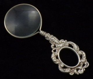 Magnifying Glass With Silver Handle For Neck Chain Birmingham 1901
