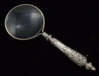 Magnifying Glass With Silver Handle Birmingham 1893