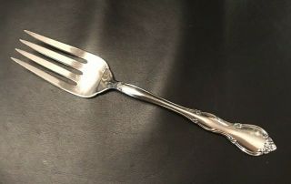 Retired Gorham Rose Tiara Sterling Silver Meat Fork Flatware 925 Scrap Or Not