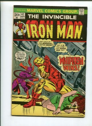 Iron Man 62 (7.  0) Whiplash Wins 1973