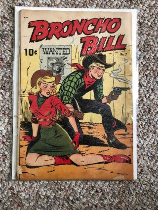 Broncho Bill 7 (standard Comics,  1948) Western Golden Age - Bondage Cover