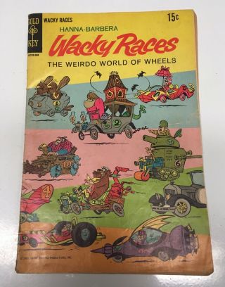 Hanna - Barbera Wacky Races Comic Book,  Vol 1 Issue 1,  1969,  Gold Key