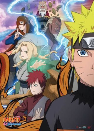 Naruto Shippuuden Group Allies Wall Scroll Poster Anime Manga