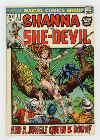 Shanna The She - Devil (1st Series) 1 1972 Vg/fn 5.  0