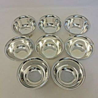 Vintage Reed & Barton Paul Revere Design Silver Cups Dipping Bowls Set Of 8