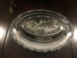Vintage Wm Rogers Silver Plated Chaffing Dish