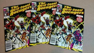3 Copies Avengers West Coast 1 1985 C