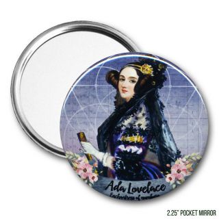 Ada Lovelace Enchantress of Numbers Pocket Mirror tartx 2