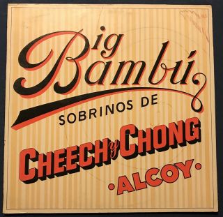 Cheech And Chong Big Bambu Vinyl Lp Record With Jacket And Insert Paper