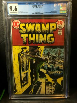 Swamp Thing 7 Cgc 9.  6 1st Meeting Of Swamp Thing And Batman Dc Comics