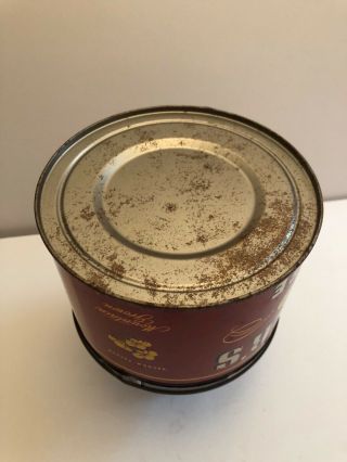 Vintage Folger ' s Coffee Can Tin with Lid 3
