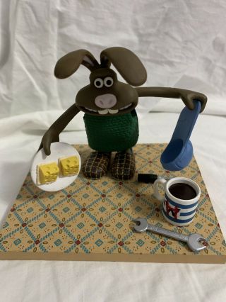 Wallace & Gromit The Curse Of The Were - Rabbit Action Figure Hutch Euc