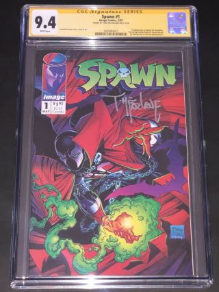 Spawn 1 Cgc 9.  4 Signed By Todd Mcfarlane Image Comics 1992 Movie