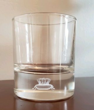 Crown Royal Glass With 3d Hologram Of Crown On A Cushion In Base,  3 