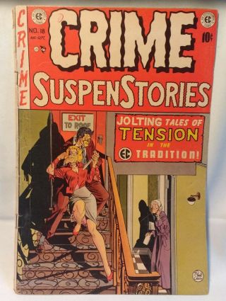 Crime Suspenstories 18 (ec,  Aug - Sep 1953) Reader Filler Pre - Code Horror Comic
