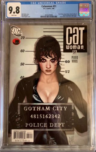 Catwoman 51 (vol.  3,  2006) Cgc9.  8 Awesome Adam Hughes Cover
