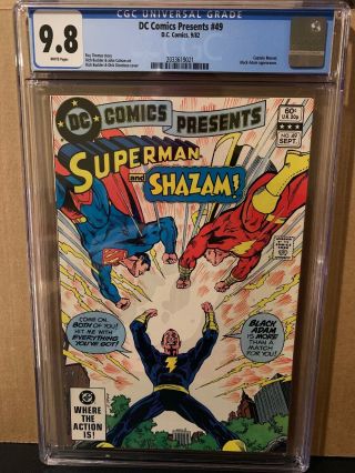 Dc Comics Presents 49 Cgc 9.  8 Black Adam Appearance Captain Marvel Shazam