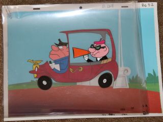 Bozo The Clown Animation Cel Hand Painted Background 102 Larry Harmon