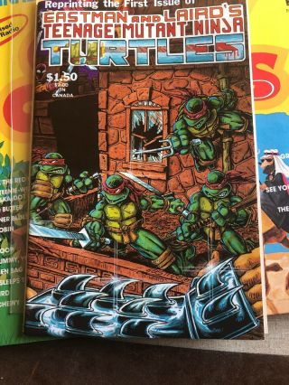 Teenage Mutant Ninja Turtles 1 First Issue Reprint Comic Tmnt Eastman Mirage