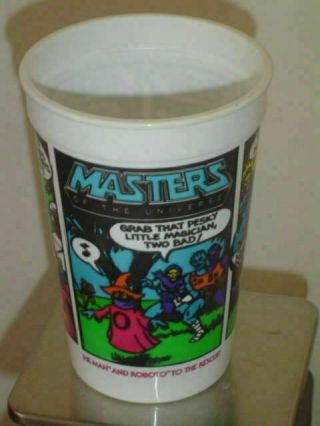 Vintage 1985 Burger King " Masters Of The Universe " He - Man/roboto Cup - Ex