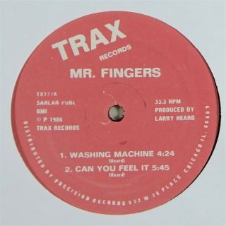 Mr.  Fingers " Washing Machine " House 12 " Trax