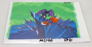 He - Man & The Motu Animation Cel,  Background & Certificate Of Auth Zoar Bird 144
