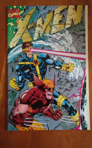 Marvel Comics X - Men Comic Book Autographed By Jim Lee With Authenticity