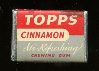 Single Piece In Wrapper Topps Cinnamon Flavor Chewing Gum Brooklyn,  Ny C.  1950