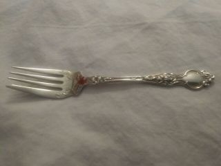 Antique Wallace Rw&s Violet Sterling Silver Salad Fork 6 1/4 " No Mono