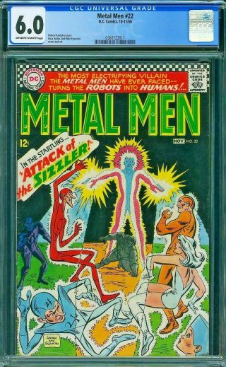 Metal Men 22 Cgc 6.  0 Andru Esposito 1966