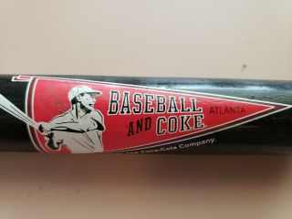 Coca Cola And Baseball Mini Baseball Bat Atlanta Braves