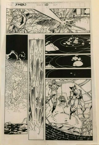 Jim Lee X - Men Production Art Photocopy Set Of 5 Stormwatch Wildcats Cover