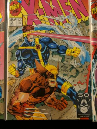 X - MEN 1 First Issue.  3 collector covers 1991.  Jim Lee.  US ONLY MARVEL 3