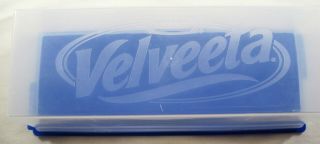 Classic Kraft Velveeta 2 Lb.  Cheese Container - Clear Top / Blue Base -
