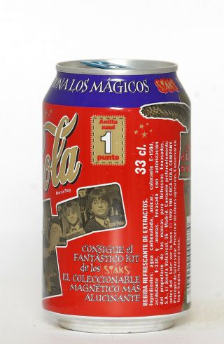 2002 Coca Cola Can From Spain,  Harry Potter (2)