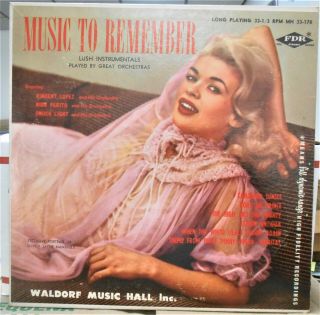Jayne Mansfield Cheesecake Cover Music To Remember Rare 10 ",