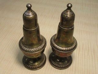 Vintage Empire Weighted Sterling Silver Matching Salt & Pepper Shakers