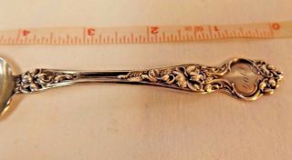 Vintage Sterling Silver Spoon Engraved 1906 Francis Hallmarked 5 3/4 "