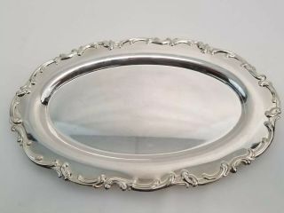 Gorham 10 1/8 In Long Oval Serving Tray Platter Baroque Ep Yc1569