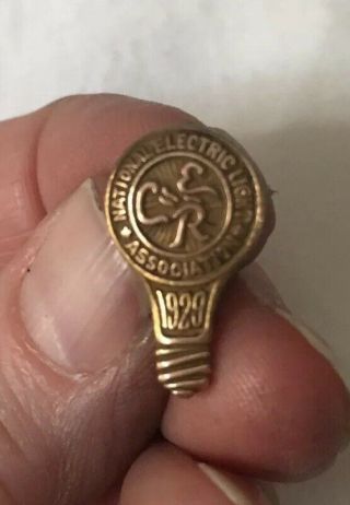 National Electric Light Association Pin 1929