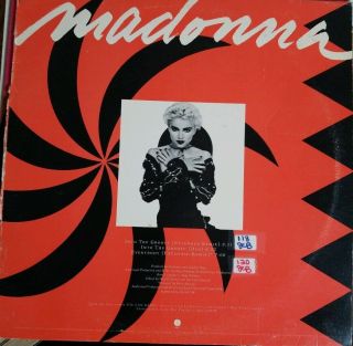 Madonna 12 " Single Get Into The Groove/everybody Lp Vg,